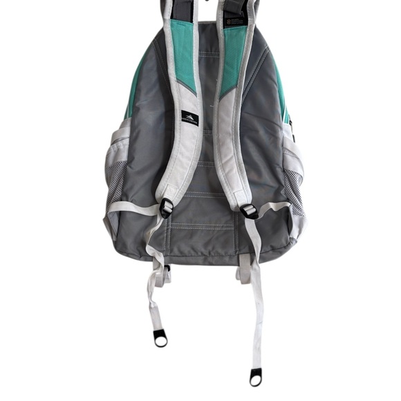High Sierra Turquoise and Light Gray Backpack - Picture 2 of 3